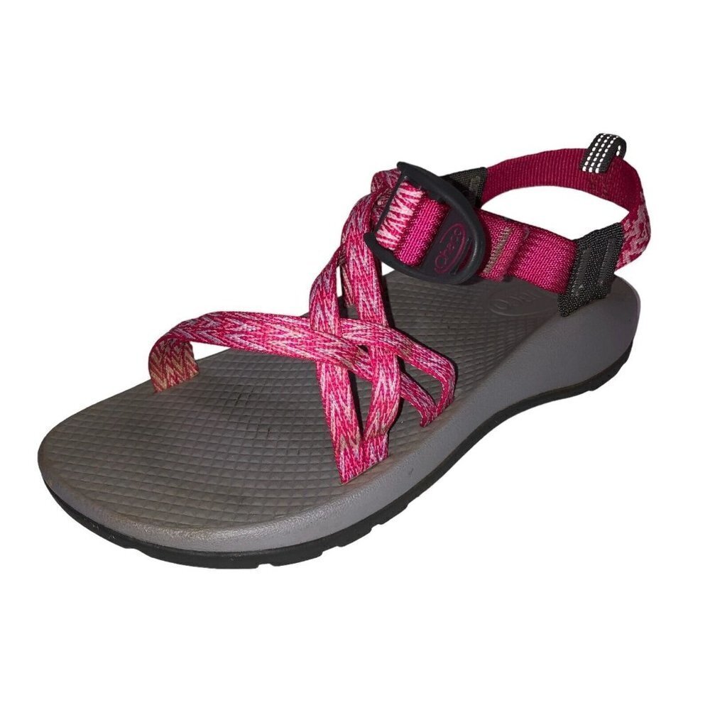 Chaco Womens Sz 4 EU 35 Pink Gray Z/Cloud X2 Double Strap Open Toe Sport Sandals